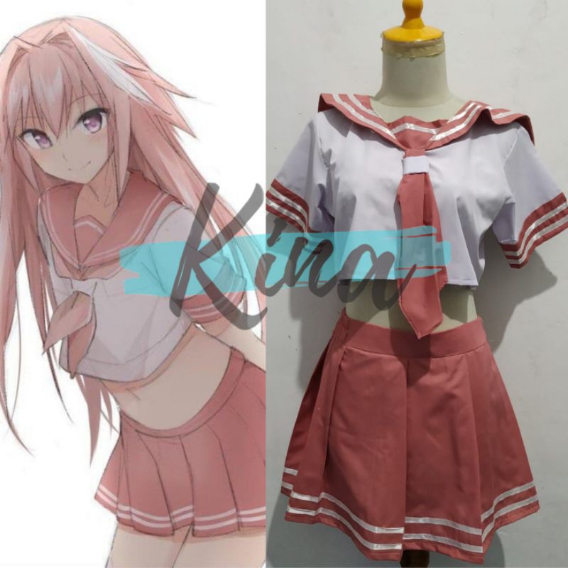 Fate Grand Order/Astolfo Seifuku Cosplay Costume Anime