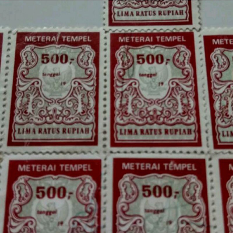 

MATERAI TEMPEL 500 TAHUN 1981-1985