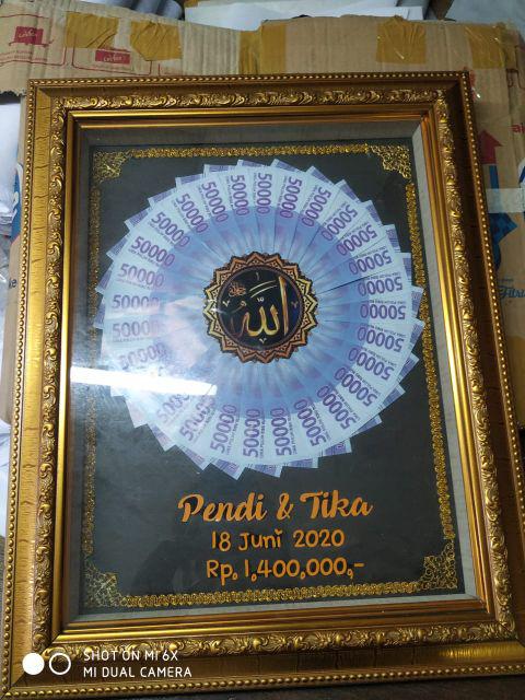 Mahar Nikah Uang Kuno , Mahar Uang, Mahar Cikarang Bekasi, Seserahan Bingkai 3d 12r