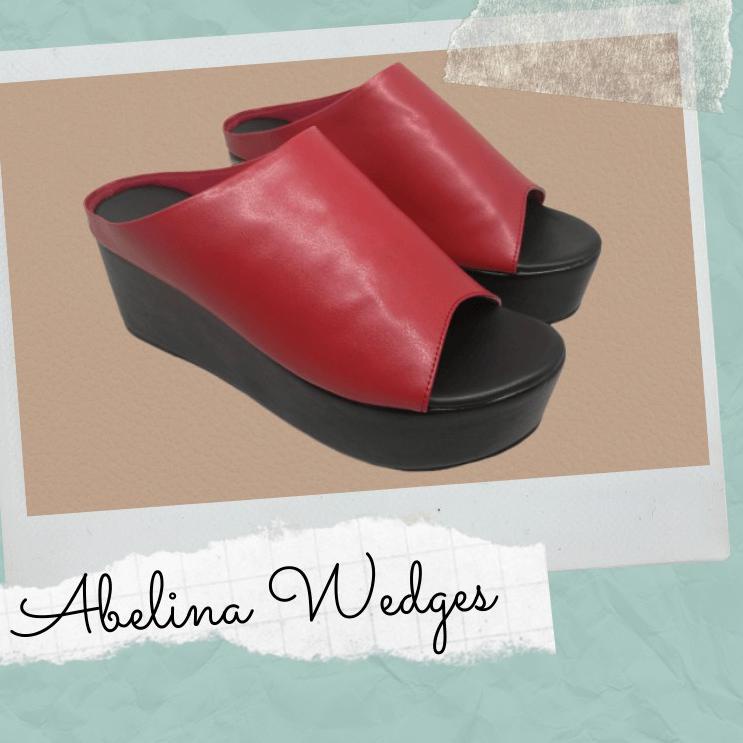 Ara Wedges by Abelina - Sandal Wanita Selop Empuk Banget Gaya Model Korea Sendal Perempuan Nyaman An