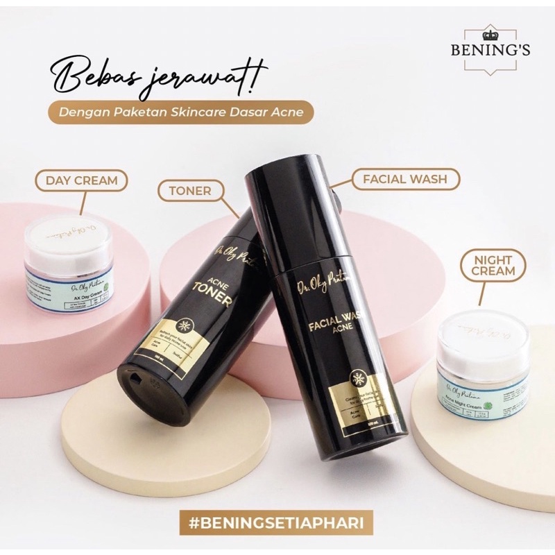 Paket Acne shale 25% Bening's Skincare By Dr.Oky Pratama ~ BENING's clinic Perawatan Wajah-5