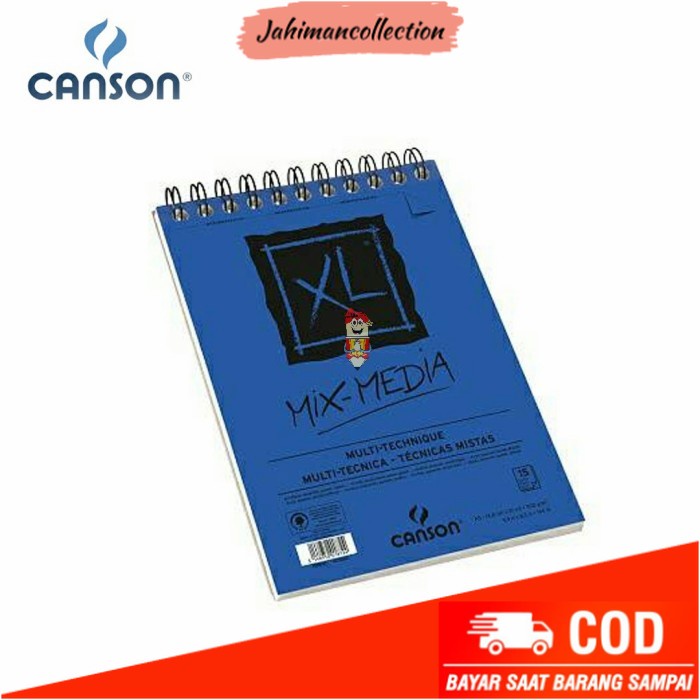 

✨ BISA COD ✨ Drawing Book Canson XL Mix Media A4 300gsm 30sheet