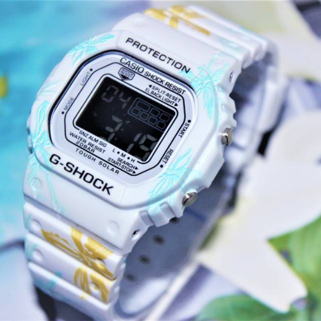 TERLARIS!!!JAM TANGAN PRIA G-SHOCK CASIO DW 5600 GS CASIO SEGI WARNA HITAM ANTI AIR DIGITAL one piece dw bunga dw loreng full hitam best seller ready stock TERIMA COD BAYAR DITEMPAT-BUNGA PUTIH