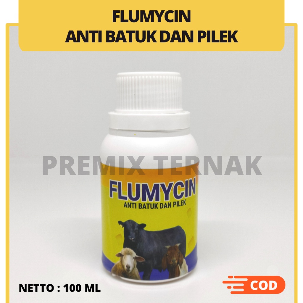 FLUMYCIN 100ml - OBAT AMPUH FLU BATUK PILEK sapi kambing domba - Lebih Komplit