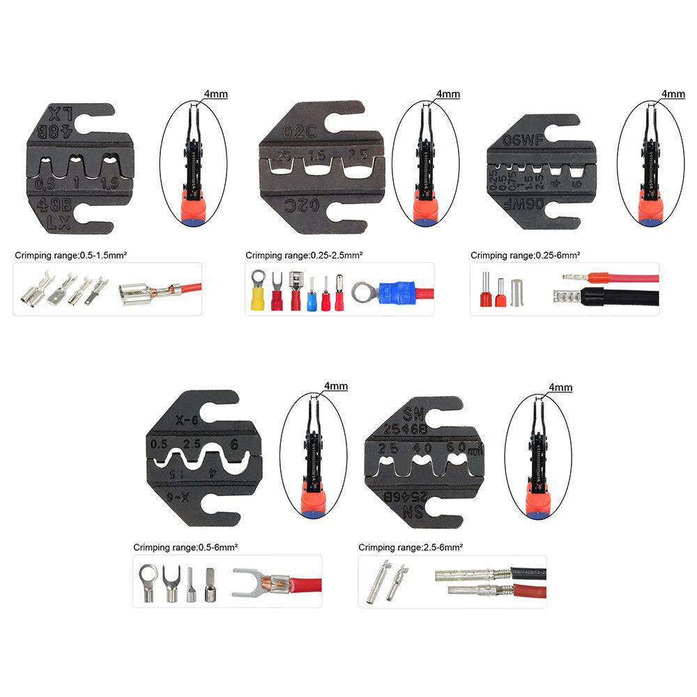 Populer Ferrule Crimp Set Alat Tukang Listrik Multifungsi Wire Crimper Tool Connector Wire Terminal Tang Crimping Tang Jaws