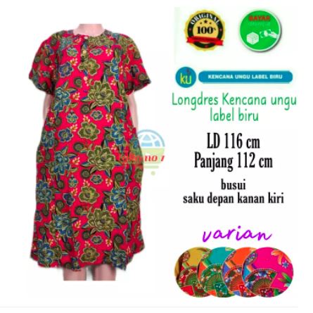 TERMURAH-DASTER ASLI KENCANA UNGU - DASTER JUMBO KENCANA UNGU - DASTER ASLI KENCANA UNGU LABEL BIRU