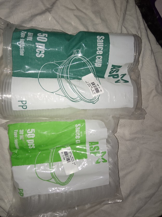 Thinwall Sauce Cup 60 Ml ( 50 Pcs )