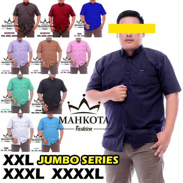 Kemeja Pria Lengan Pendek Remaja Putih Slim Fit Modern Kotak Kotak V Neck J0Q1 Distro Hitam Flanel R