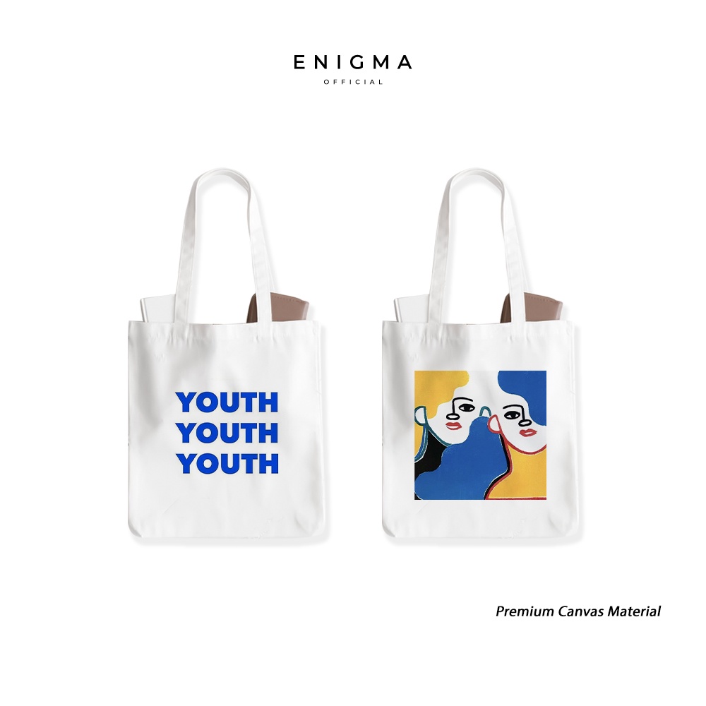 Totebag kanvas premium material original enigma tote bag wanita