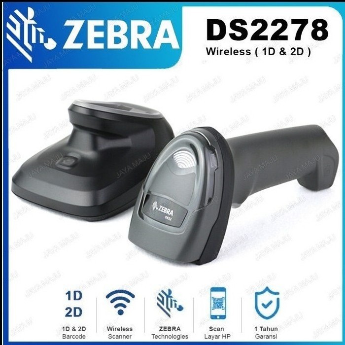 Jual BARCODE SCANNER ZEBRA DS2278 DS2278 DS 2278 WEARLESS RS232