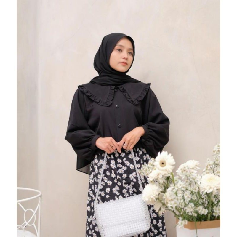 Reva Blouse Kemeja Basic Rempel