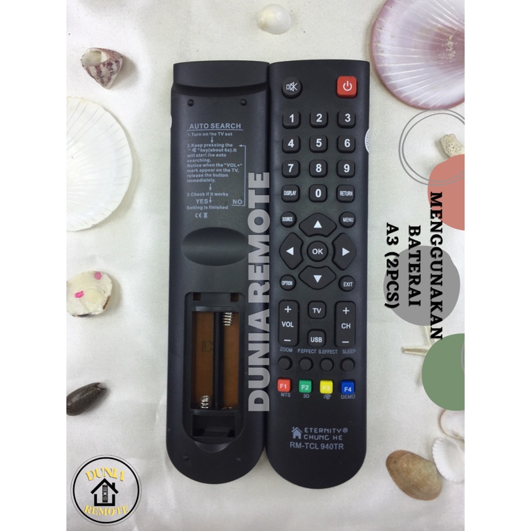 Remot Remote TV TCL Multi LCD LED Smart 4K Universal RM- 940 tanpa setting