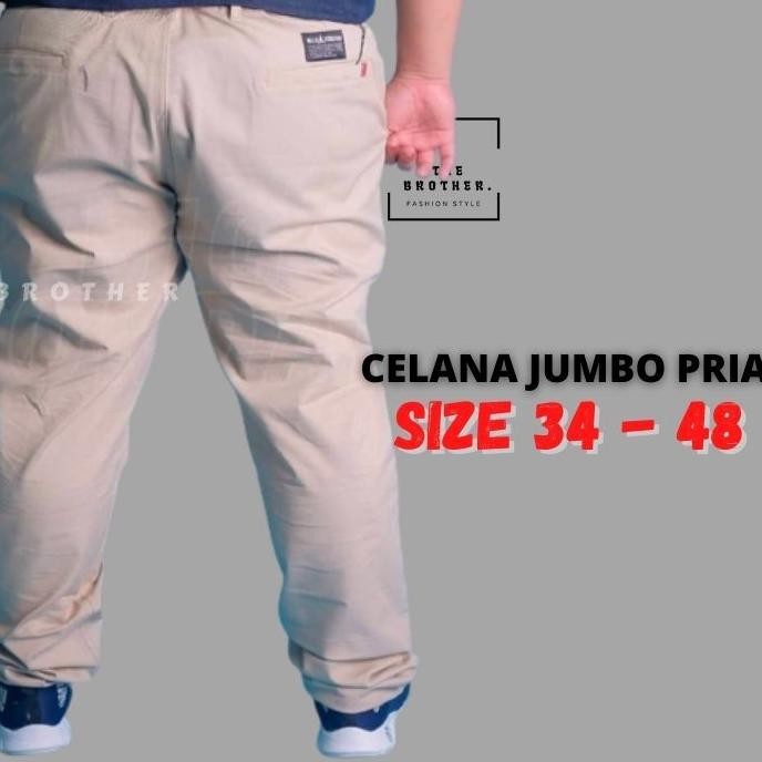 TLS6 Celana  Chino Pria  Ukuran Big Size Jumbo Original 