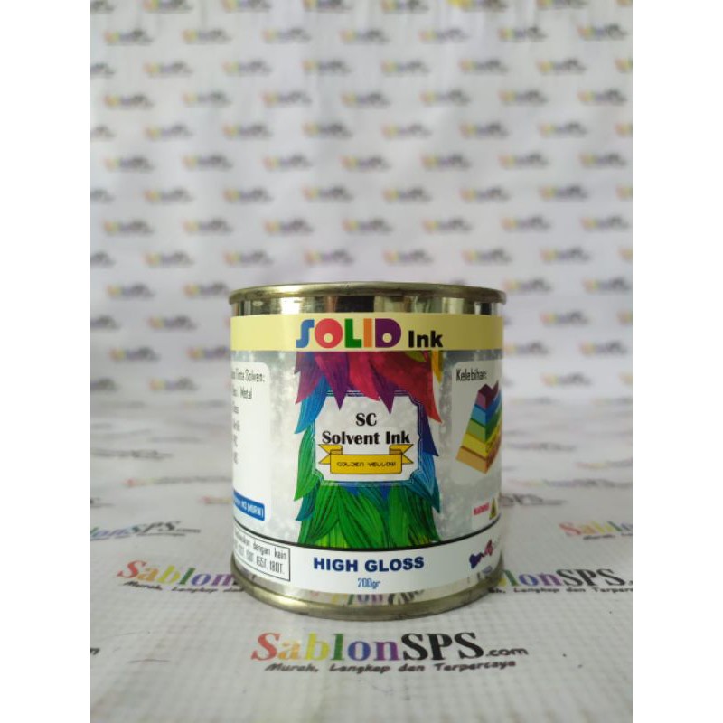 TINTA SABLON GELAS BESI /METAL 200GR GOLDEN YELLOW BASIS MINYAK SOLVENT