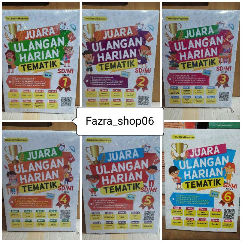 Jual Juara Ulangan Harian Tematik Sd Mi Kelas 1 2 3 4 5 6 Pustaka Cerdas Shopee Indonesia