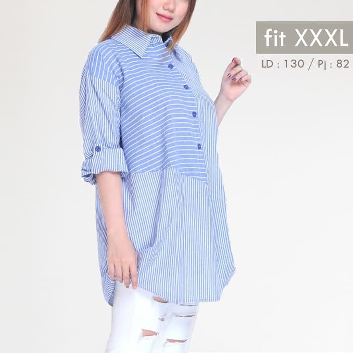 MDNgeo LD 130 XXXL atasan wanita KEMEJA jumbo big size muslim