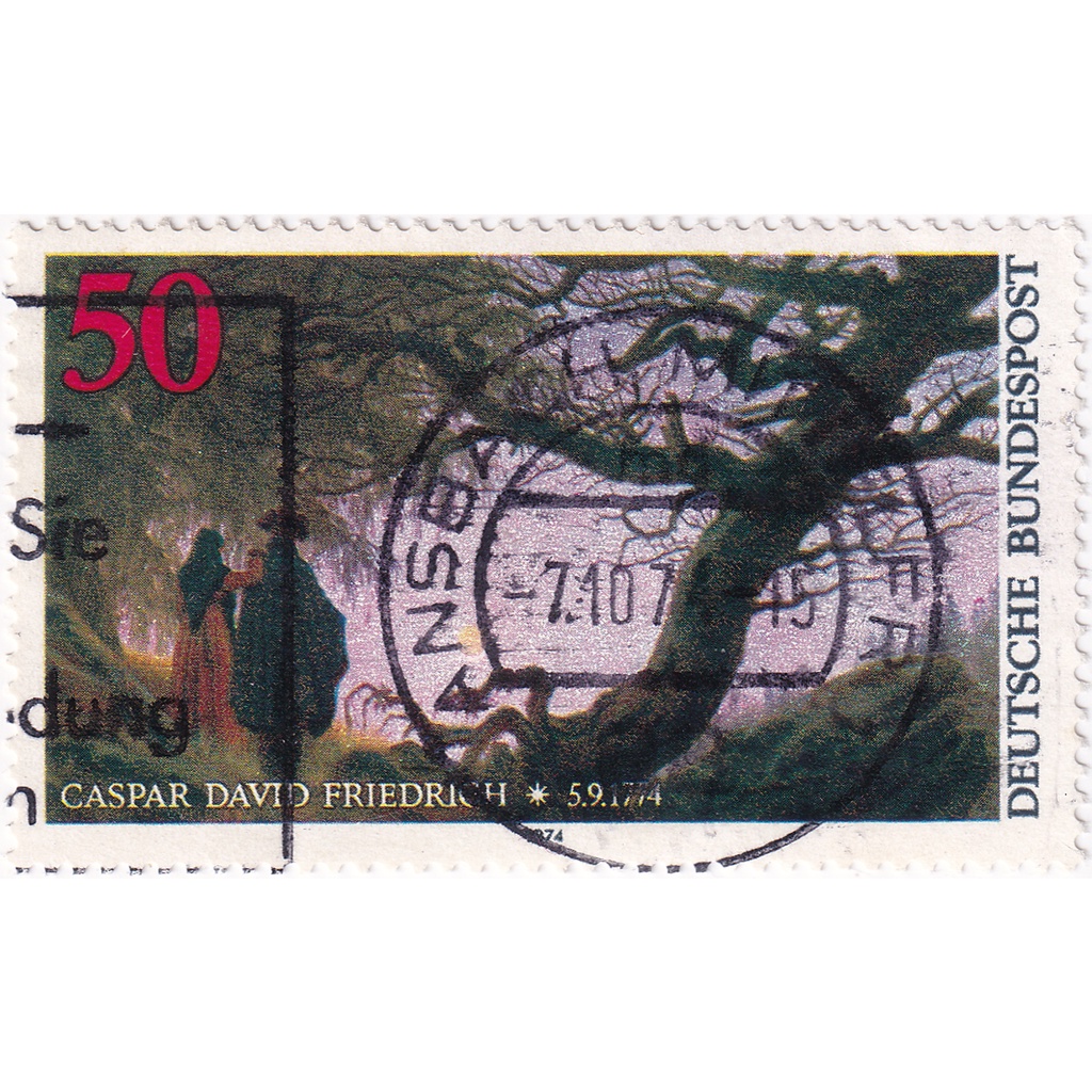 

Prangko Germany 1974 - The 200th Anniversary of the Death of Caspar David Friedrich, Painter Used