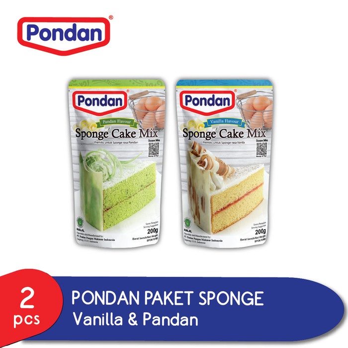 

Ds11 Pondan Sponge Vanilla Pouch 200G & Sponge Pandan Pouch 200G G6B040B1