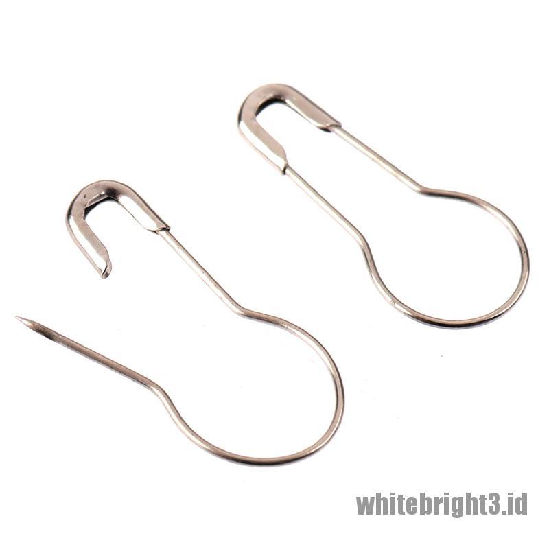 ❤White3 Warna Putih❤ 100pcs Jarum Klip Untuk Merajut Pakaian