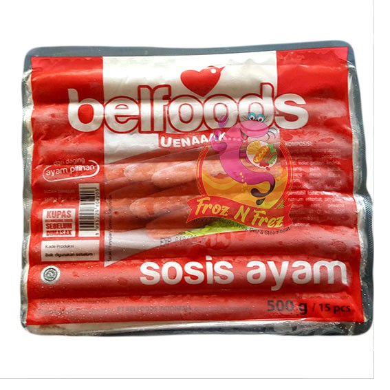 Jual BELFOODS UENAAAK Sosis Ayam 500 Gram (15 Pcs) | Shopee Indonesia