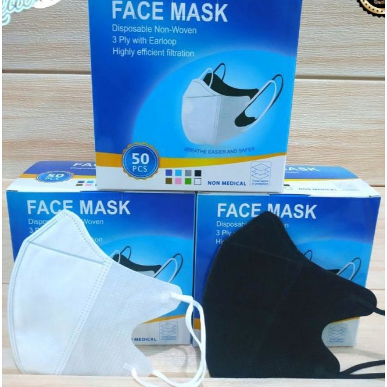 masker duckbil facemask/duckbil 50pcs/masker duckbil 3ply/masker KF95/kf94