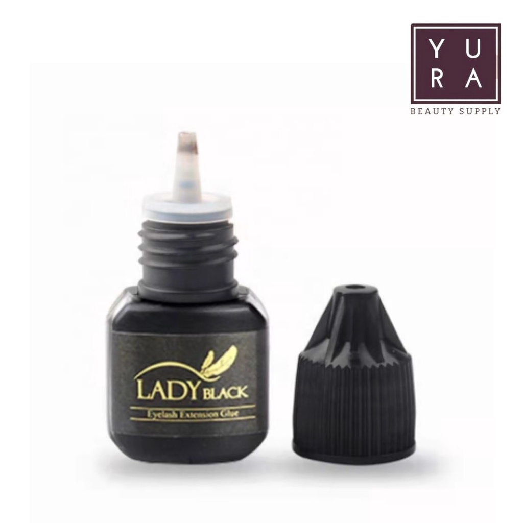 LADY BLACK Glue - 5ml (pakai pouch) LEM/ GLUE EYELASH EXTENSION