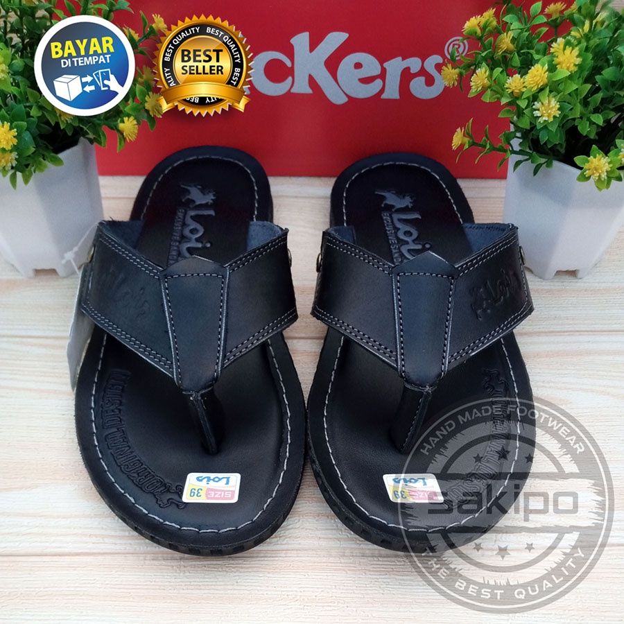 PROMO 7.7 !! SANDAL PRIA DEWASA REMAJA LOIS KULIT JAPIT / SANDAL JAPIT JEPIT UNTUK DALAM DAN LUAR RUMAH / SAKIPO