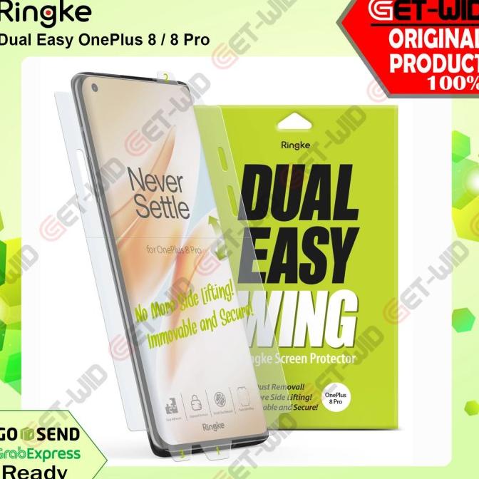 SCREEN GUARD ONEPLUS 8 PRO RINGKE DUAL EASY WING ANTI GORES HYDROGEL