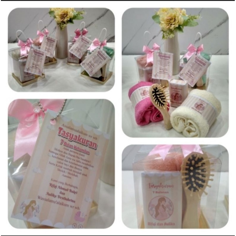 Souvenir 4 bulan kehamilan/7 bulanan/baby one month/baby shower