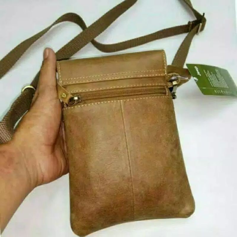 Tas pria tas selempang tas kulit Jeep 6312(sarung hp dan tab)