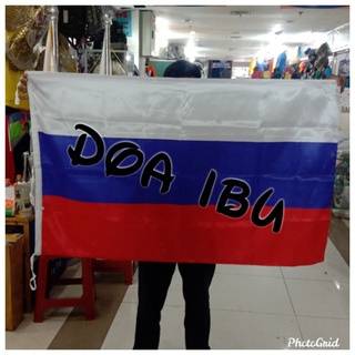 Image of thu nhỏ bendera RUSIA bahan satin 90x135 #0