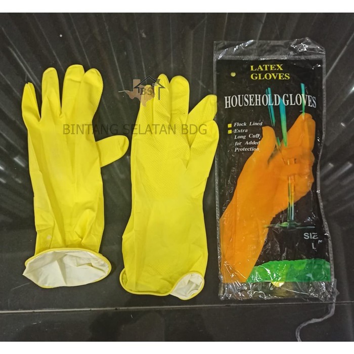 SARUNG TANGAN KARET RUBBER GLOVES LATEX GLOVES 1 PASANG