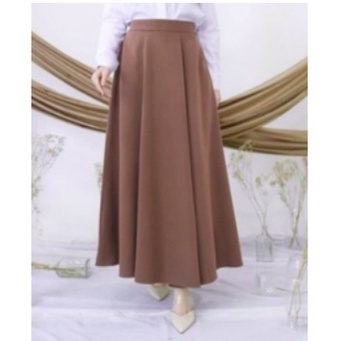 TERLARIS !!! ROK PANJANG JUMBO SPANDEK JERSEY WANITA TERMURAH / ROK PANJANG MAX BB 80 KG BAHAN PREMIUM BISA COD &amp; SAMEDAY