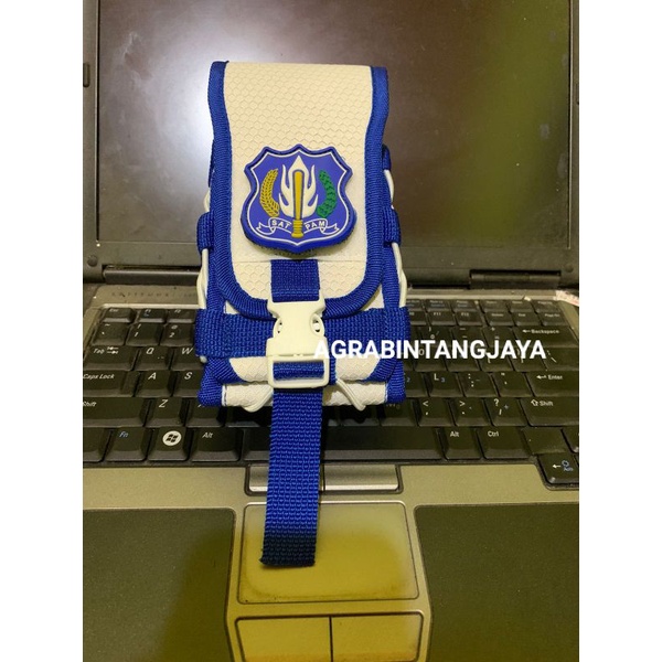 SARUNG HP SATPAM SARUNG HANDPHONE LOGO SATPAM SARUNG HP TACTICAL LOGO SATPAM TEMPAT HANDPHONE PINGGA