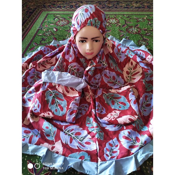 (Ready siap kirim) MUKENA ANAK PEREMPUAN  KATUN ADEM MOTIF KARTUN USIA 2 3 4 5 TAHUN size M L dan XL MUKENA ANAK 2-5 TH / MUKENA KARAKTER-8