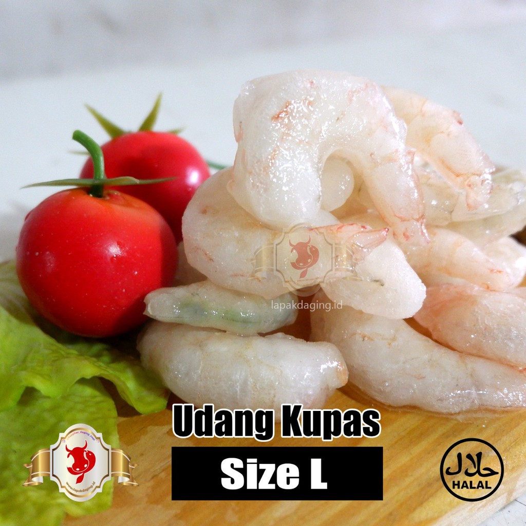 

UDANG KUPAS PUD IQF Size L (31-41) 500gram