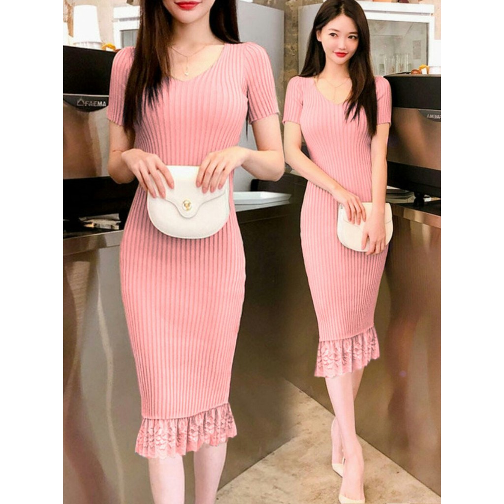 Dress Xelia - Midi Dress - Pakaian Wanita