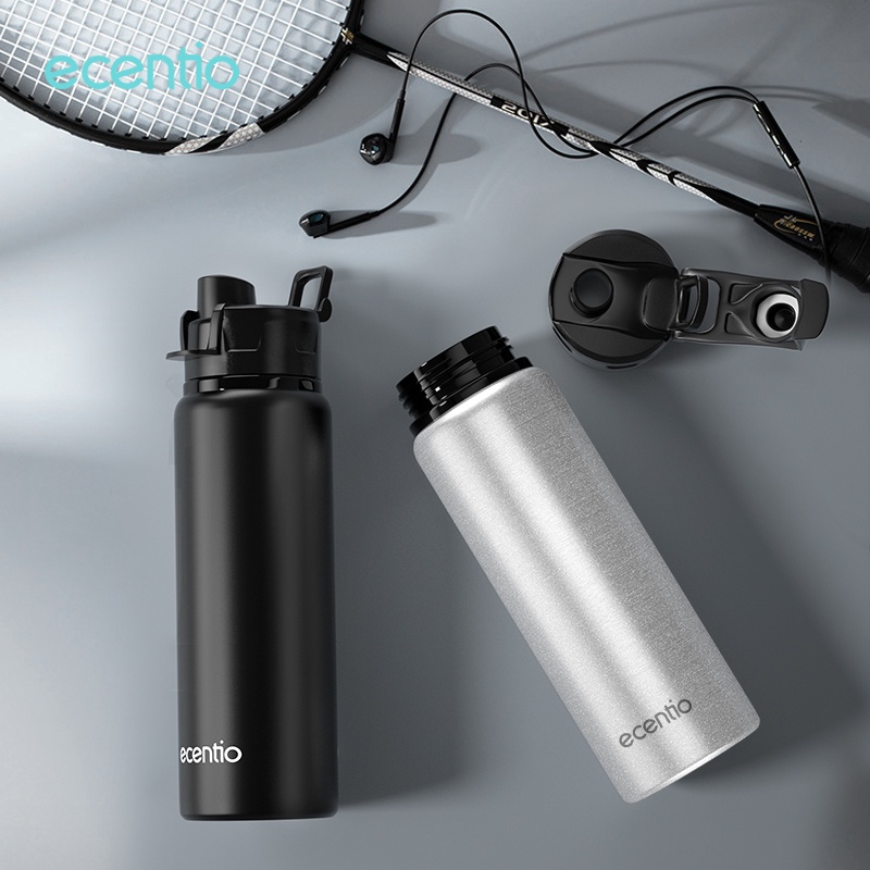 ecentio Sports Tumbler Botol Air Minum Water bottle drinking Aluminum cup Sports Botol Air 750ML