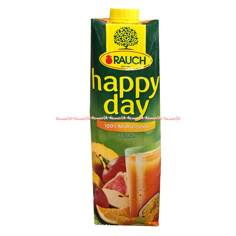 Rauch Happy Day 1L Apple Cranberry Orange Multivitamin Pink Guava Juice Uht Siap Minum Raunch Jus Siap Saji 1Litter