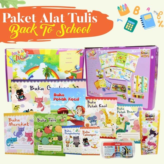 

Paket Alat Tulis Sekolah Lengkap Untuk Anak Cerdas PAUD TK Back To Sch
