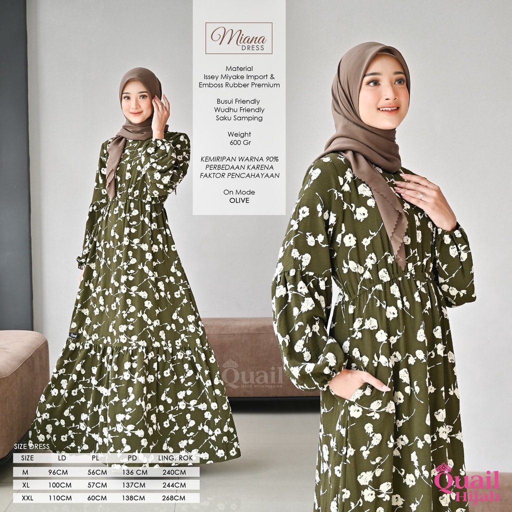 Gamis Miana Ori Quail Hijab