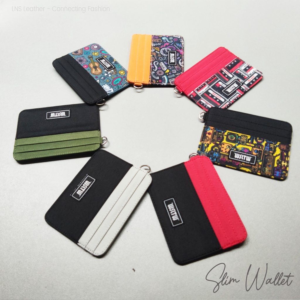 Dompet Kartu Pria Wanita Slim wallet Card Holder mini