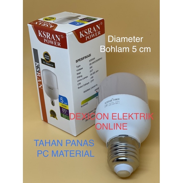 bohlam KSRAN POWER Kapsul/bohlam led/lampu led terang/bohlam hemat listrik/lampu led murah/bohlam/