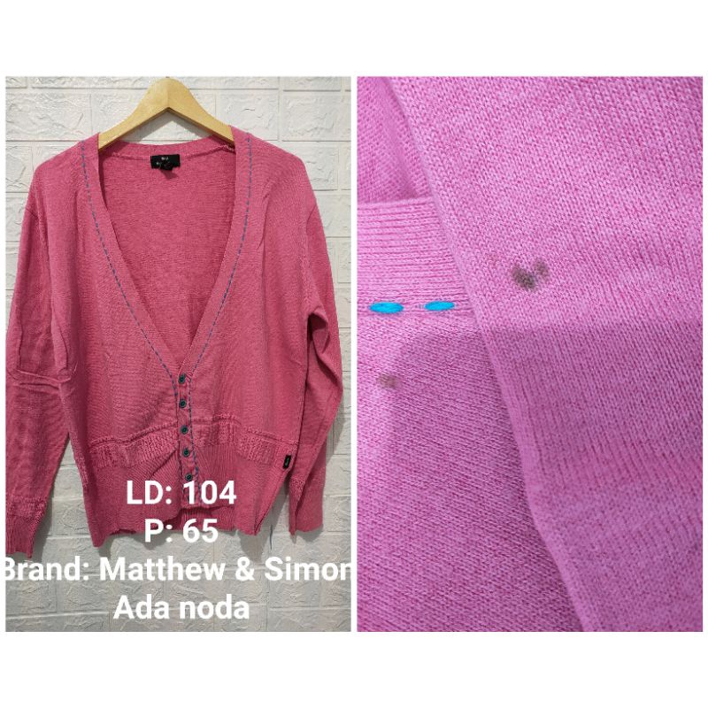 Cardigan Rajut Preloved/Thrift Shop dan Atasan Wanita (001)-23