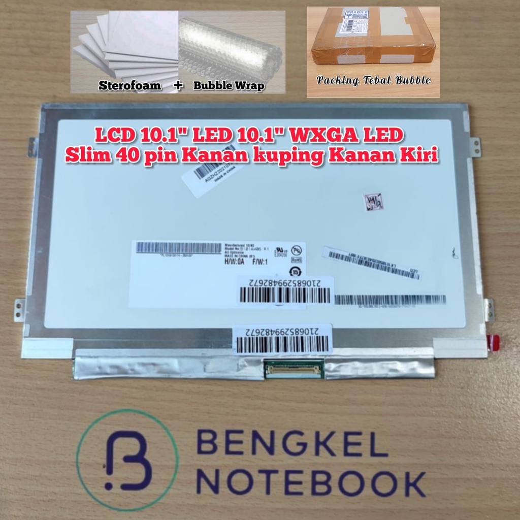 LCD LED 10.1&quot; WXGA Slim 40Pin Asus EeePC X101H 1008 1008H 1008HA 1008HAG 1008PE 1018PB