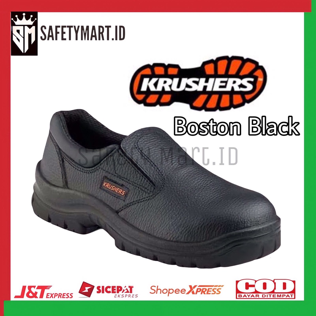 Jual Sepatu Safety Krushers Boston Safety Shoes Krushers Boston Black