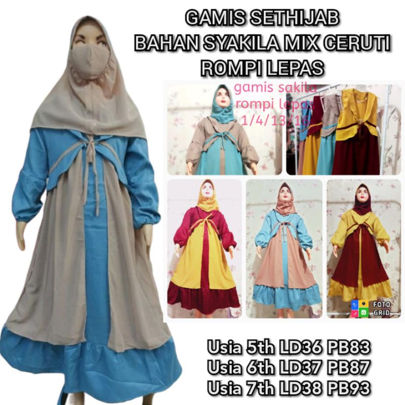 Gamis SHAKILA Mix Ceruty