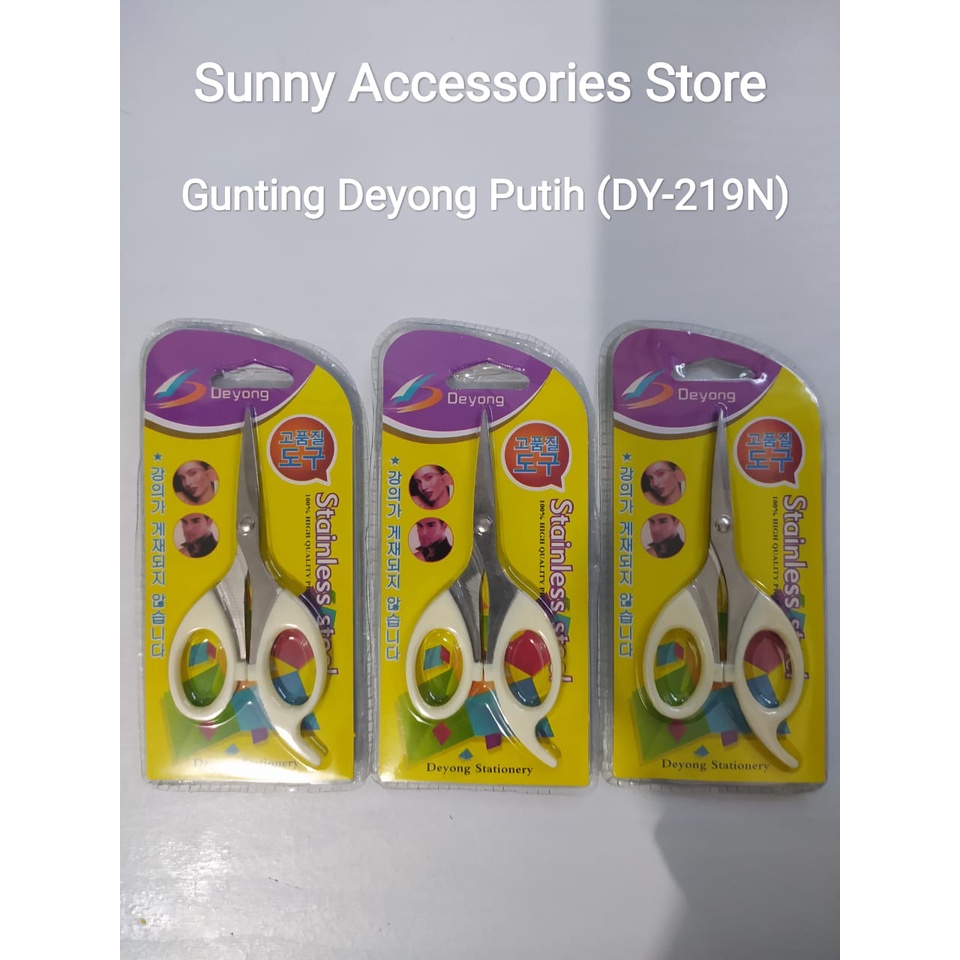 

Gunting Deyong Stainless Steel Putih 10 cm (DY-219N)warna random *