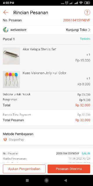 Akar Kelapa Stenlis Set