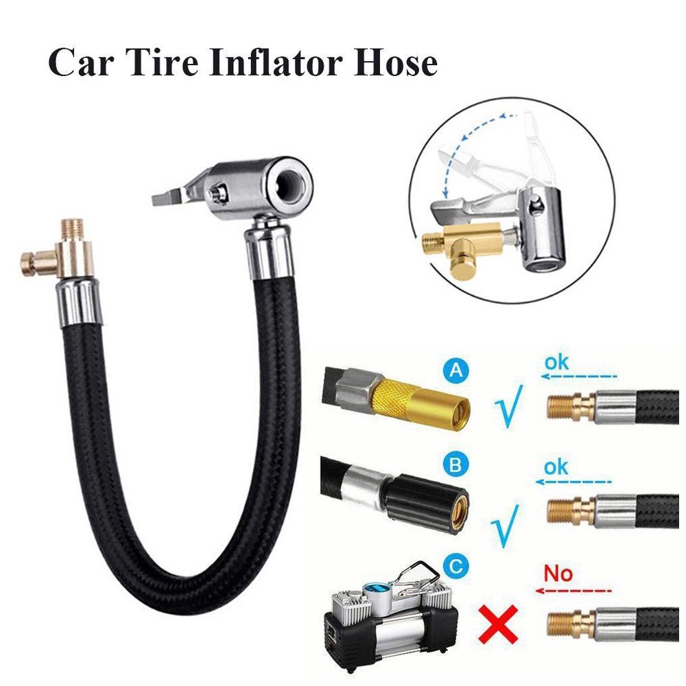 Populer Selang Inflator Ban Mobil New Alat Perbaikan Ban Air Chuck Extension Tube